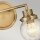 Applique miroir L : 37,3 cm IP44 E27 laiton antique