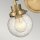 Applique miroir L : 37,3 cm IP44 E27 laiton antique