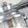 Lampe de salle de bain murale métal verre L : 85,8 cm IP44 E27 chrome