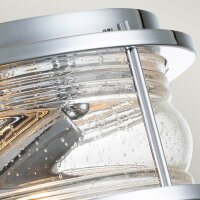 Lampe de salle de bain plafond chrome IP44 ronde Ø...