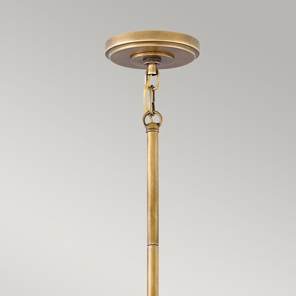 Suspension ronde Ø 45,7 cm métal verre 3x E27