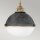 Suspension ronde Ø 45,7 cm métal verre 3x E27