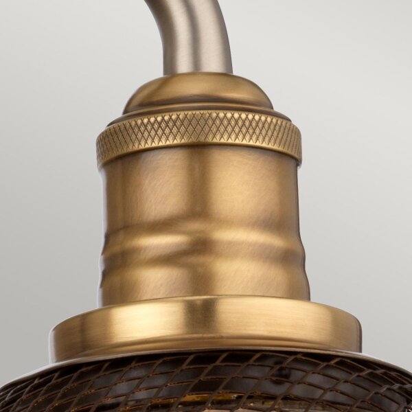 Lampe de salle de bain métal verre largeur 48,3 cm IP44 E27