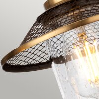 Lampe de salle de bain métal verre largeur 48,3 cm...