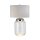 Lampe de table verre tissu 67,5 cm socle éclairé