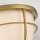 Plafonnier salle de bain métal verre E27 IP44 D : 32,7 cm rond