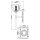 Lampe de salle de bain murale LED G9 IP44 3000 K H : 34,6 cm