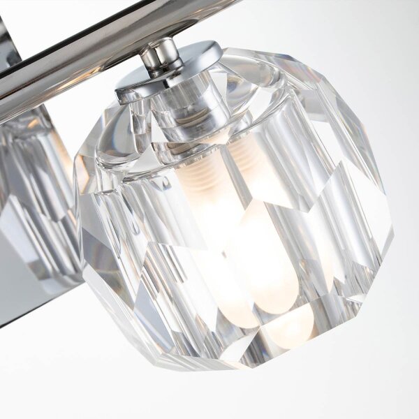 Lampe de salle de bain cristal LED G9 3000 K 33,4 cm de large petite