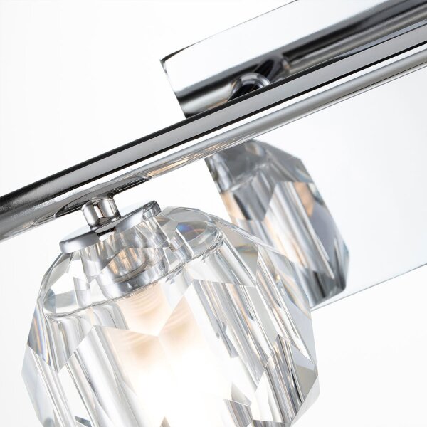 Lampe de salle de bain cristal LED G9 3000 K 33,4 cm de large petite