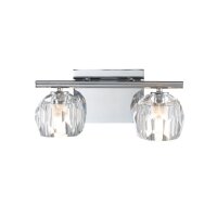 Lampe de salle de bain cristal LED G9 3000 K 33,4 cm de...