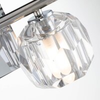 Lampe de salle de bain cristal LED G9 3000 K 33,4 cm de...