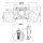 Lampe de salle de bain cristal LED G9 3000 K 33,4 cm de large petite