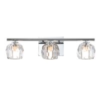Applique salle de bain cristal LED G9 IP44 L : 55 cm Chrome