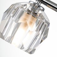 Applique salle de bain cristal LED G9 IP44 L : 55 cm Chrome