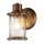 Lampe de salle de bain murale IP44 H : 21,8 cm Métal Verre E27