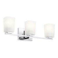 Applique salle de bain LED G9 IP44 3000 K verre...