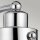 Applique salle de bain H : 22,1 cm IP44 E27 Chrome en métal Verre de pluie