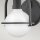 Applique métal verre hauteur 23,3 cm noir blanc E27