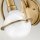 Applique Métal Verre H : 23,3 cm en laiton antique Blanc