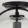 Plafonnier métal verre E27 rond Ø 28,2 cm noir