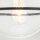 Plafonnier métal verre E27 rond Ø 28,2 cm noir