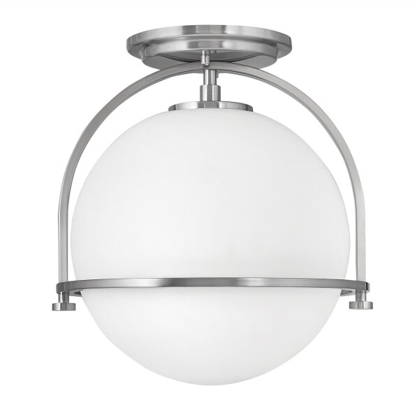 Lampe de plafonnier métal verre rond Ø 28,2 cm E27 Abat-jour sphérique