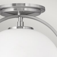 Lampe de plafonnier métal verre rond Ø 28,2...