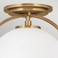 Plafonnier métal verre rond Ø 28,2 cm E27...