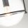 Suspension métal verre E27 ronde D : 28,9 cm noir