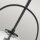 Suspension métal verre E27 ronde D : 28,9 cm noir