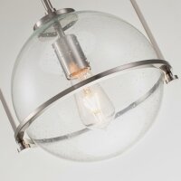 Lampe à suspendre verre métal E27 D : 28,9...