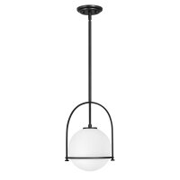 Lampe &agrave; suspendre m&eacute;tal verre E27 ronde...