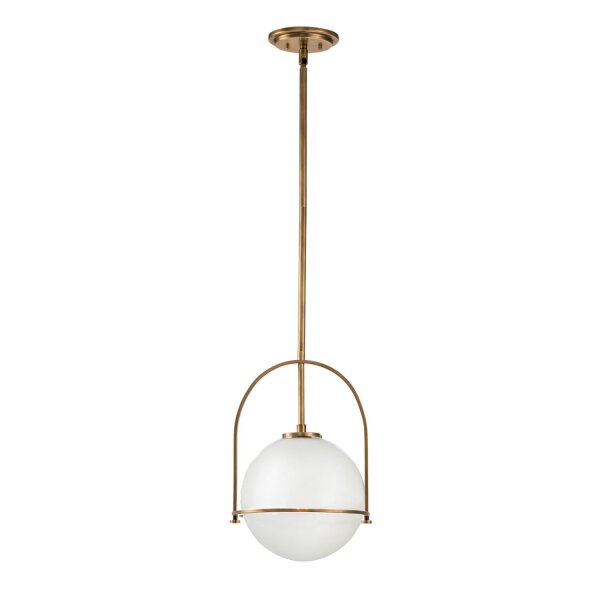 Lampe à suspendre métal verre D : 28,9 cm H : max. 129,4 cm
