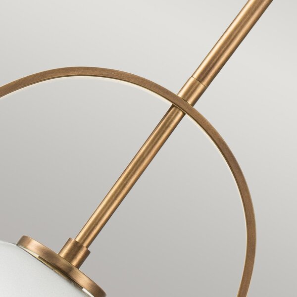 Lampe à suspendre métal verre D : 28,9 cm H : max. 129,4 cm