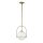 Lampe à suspendre métal verre D : 28,9 cm H : max. 129,4 cm