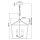 Suspension en métal L : 40,5 cm H : max. 216,9 cm E14