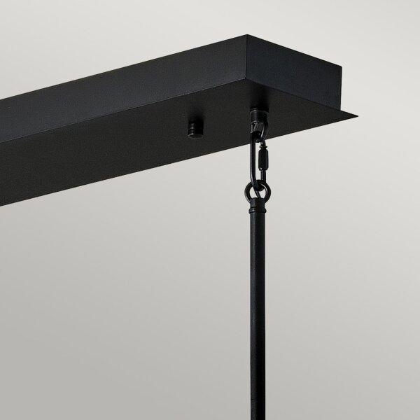 Suspension LED noir or 113 cm de long 3000 K réglable
