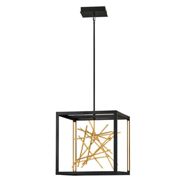Suspension LED métal L : 51 cm H : max. 143,1 cm