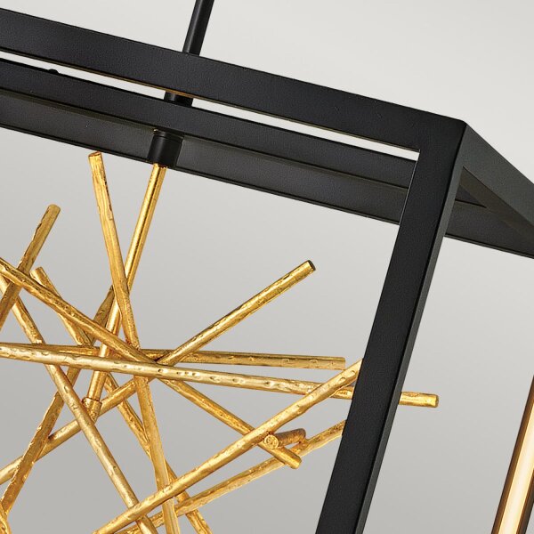 Suspension LED métal L : 51 cm H : max. 143,1 cm