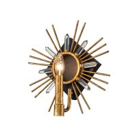 Applique murale cristal métal E14 L : 31,8 cm en...