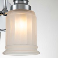Lampe de salle de bain métal verre H : 23,7 cm...