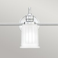 Lampe de salle de bain métal verre largeur 61 cm...
