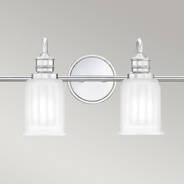 Lampe de salle de bain murale chrome blanc L : 81,3 cm IP44 G9 LED
