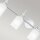 Lampe de salle de bain murale chrome blanc L : 81,3 cm IP44 G9 LED