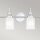 Lampe de salle de bain murale chrome blanc L : 81,3 cm IP44 G9 LED