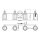 Lampe de salle de bain murale chrome blanc L : 81,3 cm IP44 G9 LED