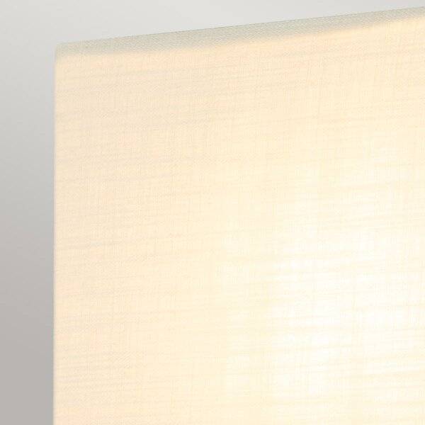 Applique Abat-jour en tissu H : 25,4 cm en feuille dor blanc