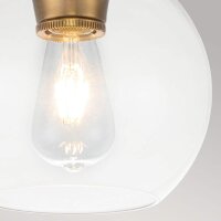 Lampe de plafonnier verre sphère abat-jour...
