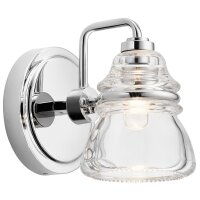 Applique murale Salle de bain LED G9 IP44 H : 16,3 cm...