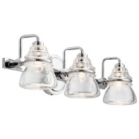Lampe de salle de bain miroir métal verre 55,9 cm...